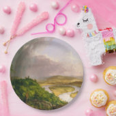 Oxbow Seen van Mount Holyoke, Massachusetts Papieren Bordje (Feest)