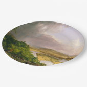 Oxbow Seen van Mount Holyoke, Massachusetts Papieren Bordje (Gekanteld)