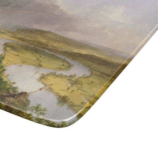 Oxbow Seen van Mount Holyoke, Massachusetts Snijplank (Hoek)