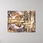 Oxenbridge Pond (1927-28) Canvas Afdruk (Voorkant)