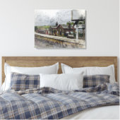 Oxenhope Railway Station Canvas Afdruk (Insitu (Slaapkamer))