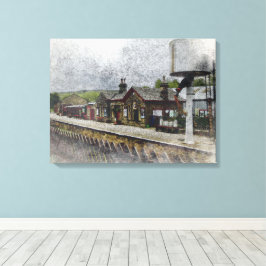 Oxenhope Railway Station Canvas Afdruk