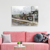 Oxenhope Railway Station Canvas Afdruk (Insitu (Woonkamer))