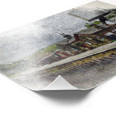 Oxenhope Railway Station Foto Afdruk (Hoek)