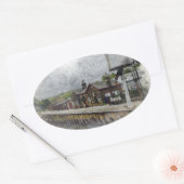Oxenhope Railway Station Ovale Sticker (Envelop)