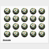 Oxeye Daisy Floral Bedankt Envelope Seals Ronde Sticker (Vel)