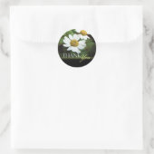 Oxeye Daisy Floral Bedankt Envelope Seals Ronde Sticker (Tas)