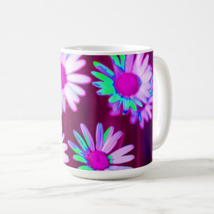 Oxeye Daisy Meadow Pop Art Style Koffiemok