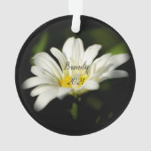 Oxeye Daisy Round AcrylOrnament Ornament (achterkant)