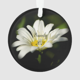 Oxeye Daisy Round AcrylOrnament Ornament