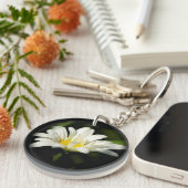 Oxeye Daisy Round AcrylSleutelhanger Sleutelhanger (Voorkant Rechts)