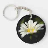 Oxeye Daisy Round AcrylSleutelhanger Sleutelhanger (Voorkant)