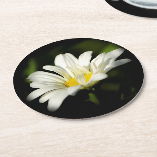 Oxeye Daisy Round Onderzetter (Gebogen)