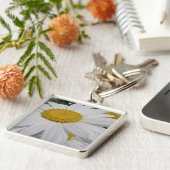 Oxeye Daisy Wildflower Florence Sleutelhanger (Zijkant)