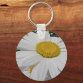Oxeye Daisy Wildflower Florence Sleutelhanger (Voorkant)