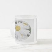Oxeye Daisy Wildflower Matglas Koffiemok (Voorkant links)