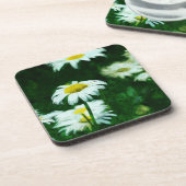 Oxeye White Daisies Abstract Impressionisme Drankjes Onderzetter (Linkerzijde)