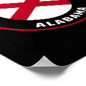 Oxford Alama Al State Flag Dge Vacation Poster (Hoek)