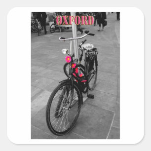 Oxford bike vierkante sticker