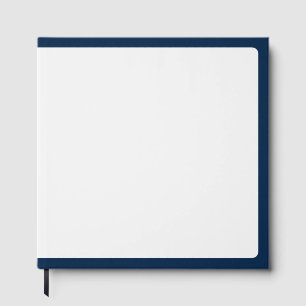 Oxford Blauw en Wit Gastenboek – Aanpasbaar