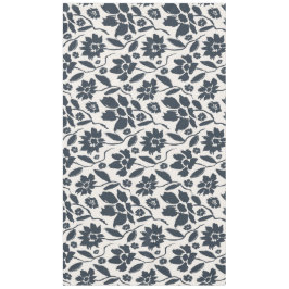 Oxford Blauwe Bloemen in Cream Canvas Tafelkleed
