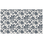 Oxford Blauwe Bloemen in Cream Canvas Tafelkleed (Voorkant (Horizontaal))
