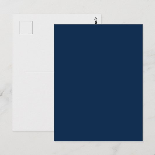 Oxford Blue Aangepaste Postkaart Sjabloon (Voorkant / Achterkant)