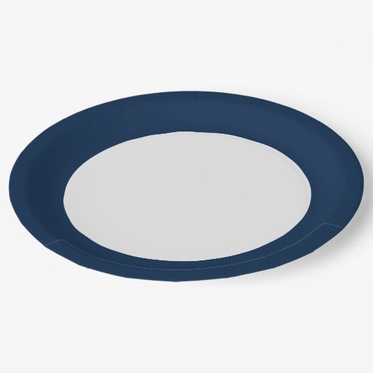 Oxford Blue Rim Paper Borden –  Papieren Bordje (Gekanteld)