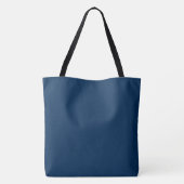 Oxford Blue Solid Plain Color Tote Bag (Achterkant)