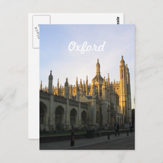 Oxford Briefkaart (Voorkant / Achterkant)
