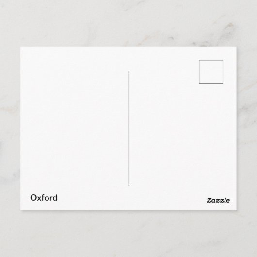 Oxford Briefkaart (Achterkant)