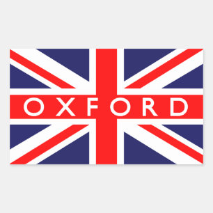 Oxford: Britse vlag Rechthoekige Sticker