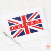 Oxford: Britse vlag Rechthoekige Sticker (Envelop)