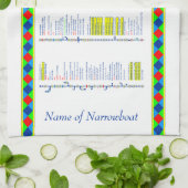 Oxford Canal - UK Inland Waterways - Geel Theedoek (Gevouwen)