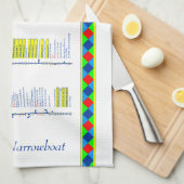 Oxford Canal - UK Inland Waterways - Geel Theedoek (Quarter Fold)