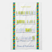 Oxford Canal - UK Inland Waterways - Geel Theedoek (Verticaal)