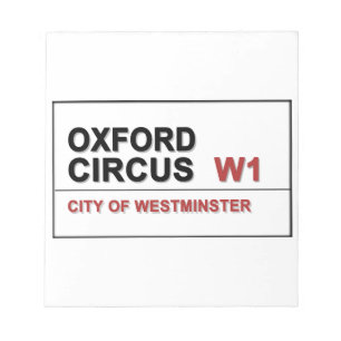 Oxford Circus Lodon England Notitieblok