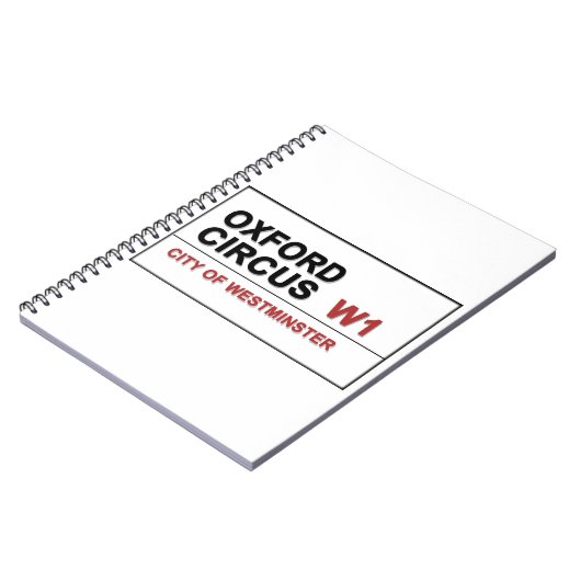 Oxford Circus Lodon England Notitieboek (Linkerzijde)