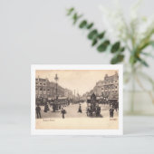 Oxford Circus, Londen, Vintage van Engeland Briefkaart (Staand voorkant)