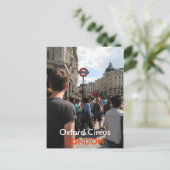 Oxford Circus London UK briefkaart (Staand voorkant)