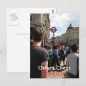Oxford Circus London UK briefkaart (Voorkant / Achterkant)