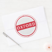 Oxford City Pride Embleem – Engelse identiteit Ronde Sticker (Envelop)