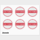 Oxford City Pride Embleem – Engelse identiteit Ronde Sticker (Vel)