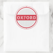 Oxford City Pride Embleem – Engelse identiteit Ronde Sticker (Tas)