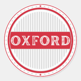 Oxford City Pride Emblem – English Identity Ronde Sticker
