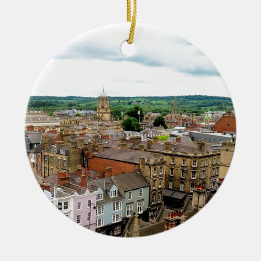 Oxford City Skyline Keramisch Ornament (Voorkant)