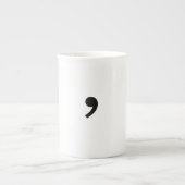 Oxford Comma Coffee Cup Porselein Kop (Voorkant)
