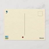 Oxford Comma Coma niet met Retro-dames Briefkaart (Achterkant)