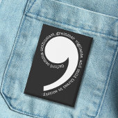 Oxford Comma Enthusiast Button