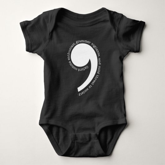 Oxford Comma Enthusiast Romper (Voorkant)